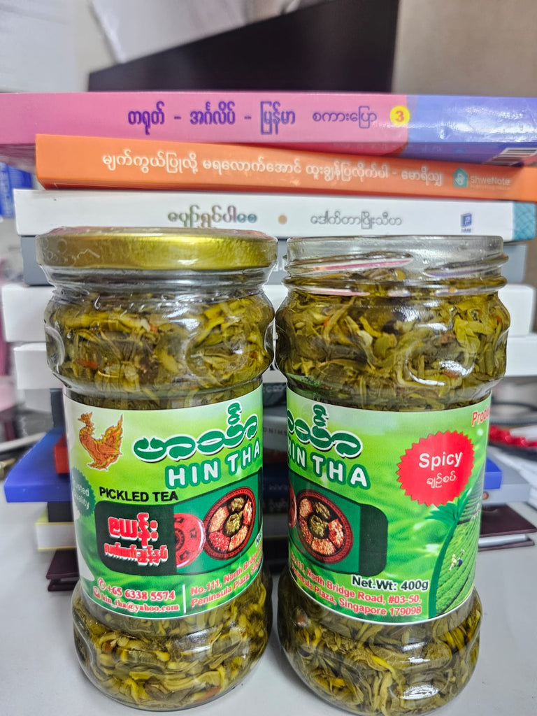 Hin Tha ဇယန့်လက်ဖက်ညွှန့်နှပ်ပုလင်း(ချဉ်စပ်)