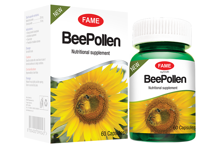 BeePollen (ပျားဝတ်မှုန်ဆေး)